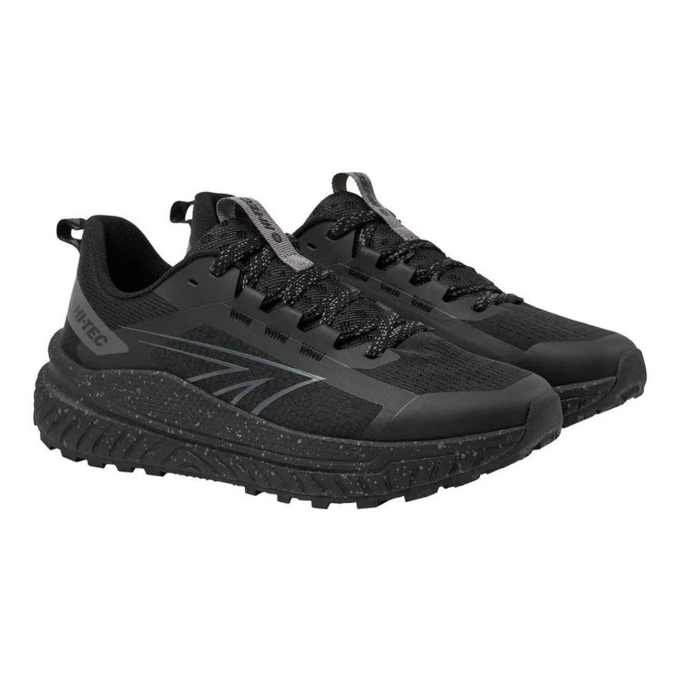 Hi Tec Mens Trail Running Shoes Black Asphalt CH80450M-BV Size 9.5 NEW